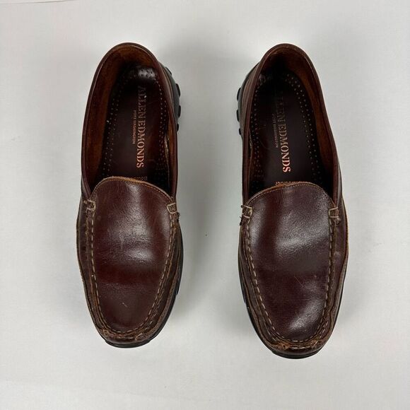 Allen Edmonds Mens Boulder Leather Driving Mocs 9.5 Brown - Picture 2 of 11